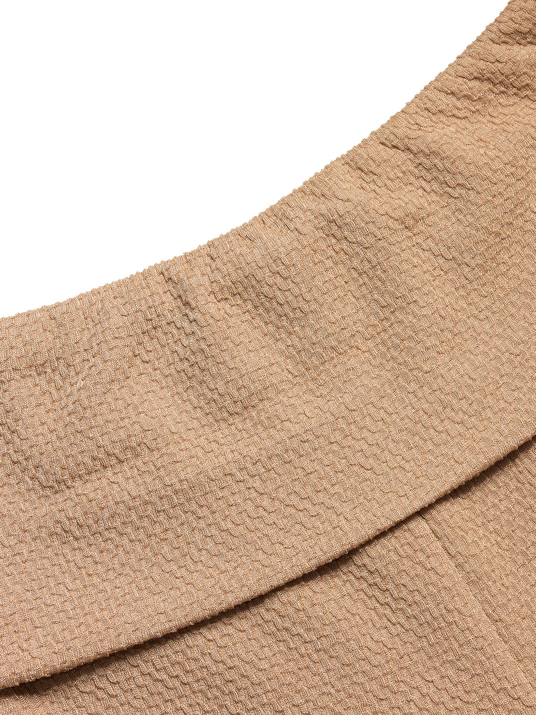 Mujeres de tela de textura plana casual para mujeres acampanadas