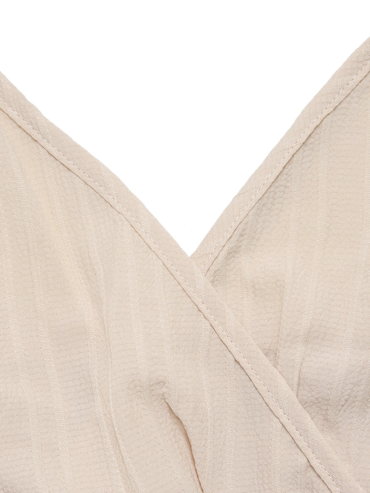 Letra informal Ruchada Ruchada V Neck Women Mujeres Trajes de dos piezas