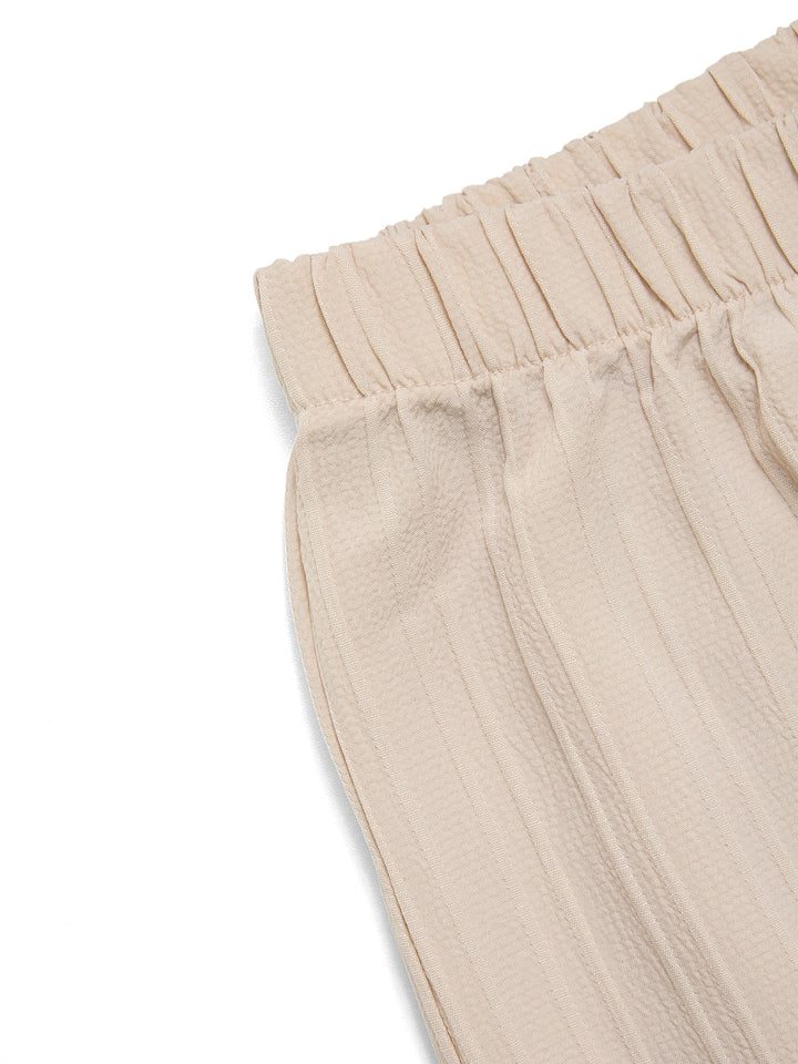 Letra informal Ruchada Ruchada V Neck Women Mujeres Trajes de dos piezas