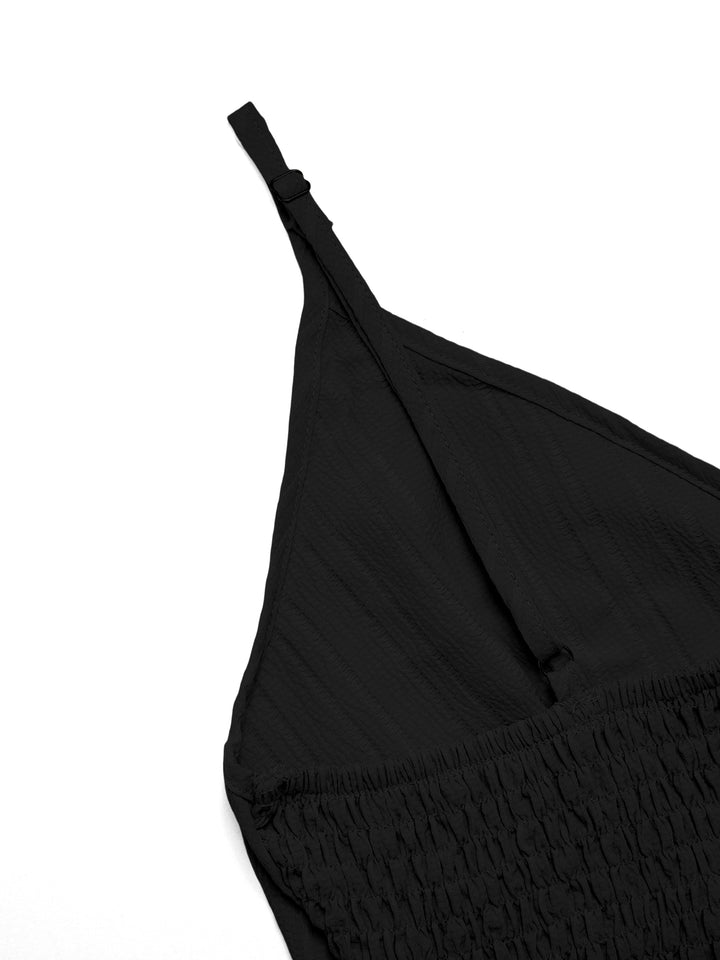 Letra informal Ruchada Ruchada V Neck Women Mujeres Trajes de dos piezas