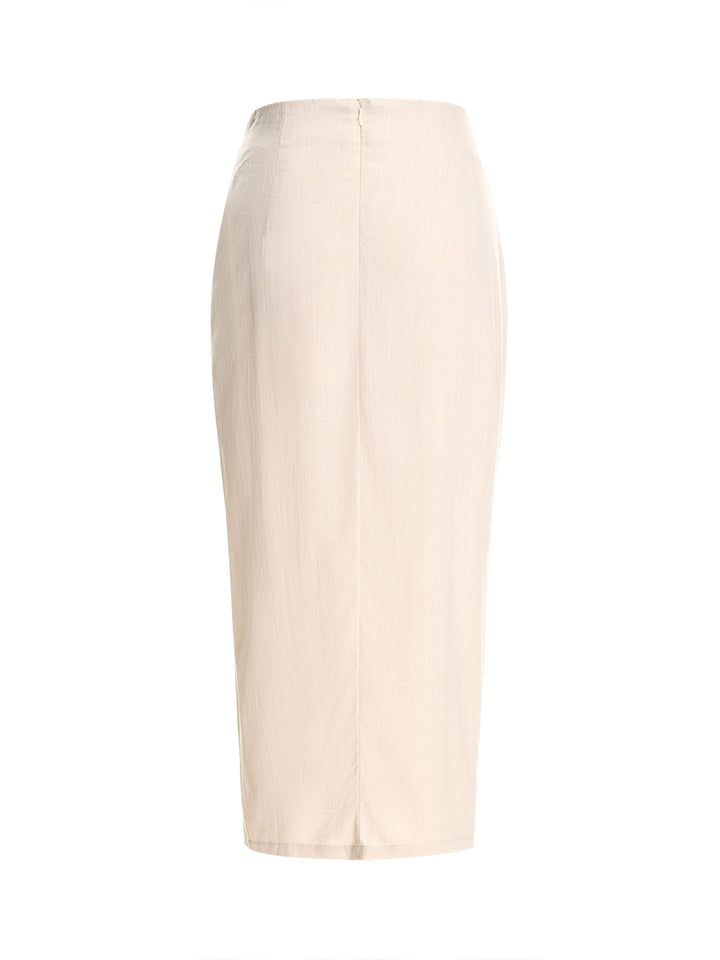 Boho falda asimétrica de mujeres midi ruchadas