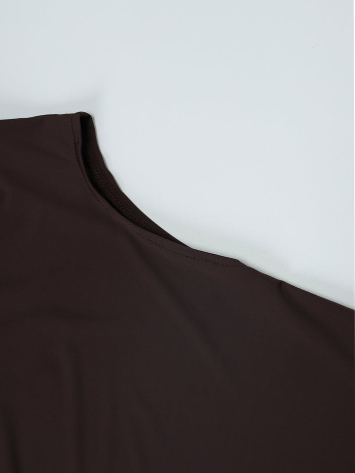 Casual Ruched One Shoulder Batwing Sleeve Women Dress