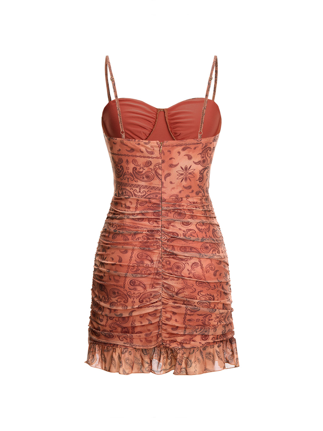 Boho überall über Druckschatz Ärmel und ein Linie Mini -Kleid
