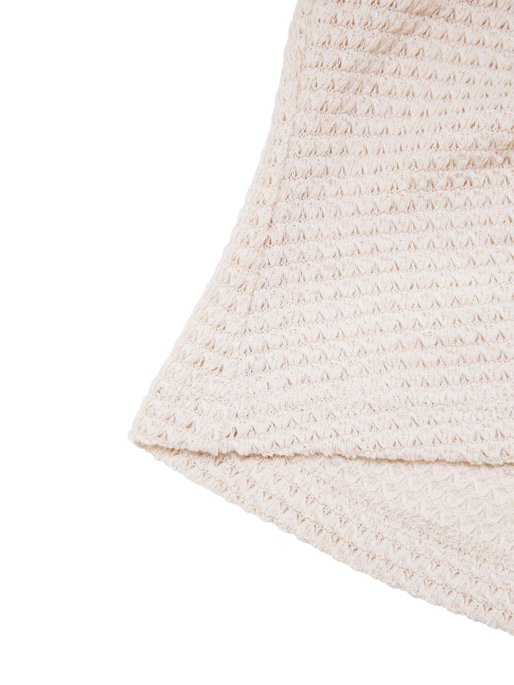 Cami Boho -Kette drapierte Pointelle Cowl Neck Women Tanktops & Camis