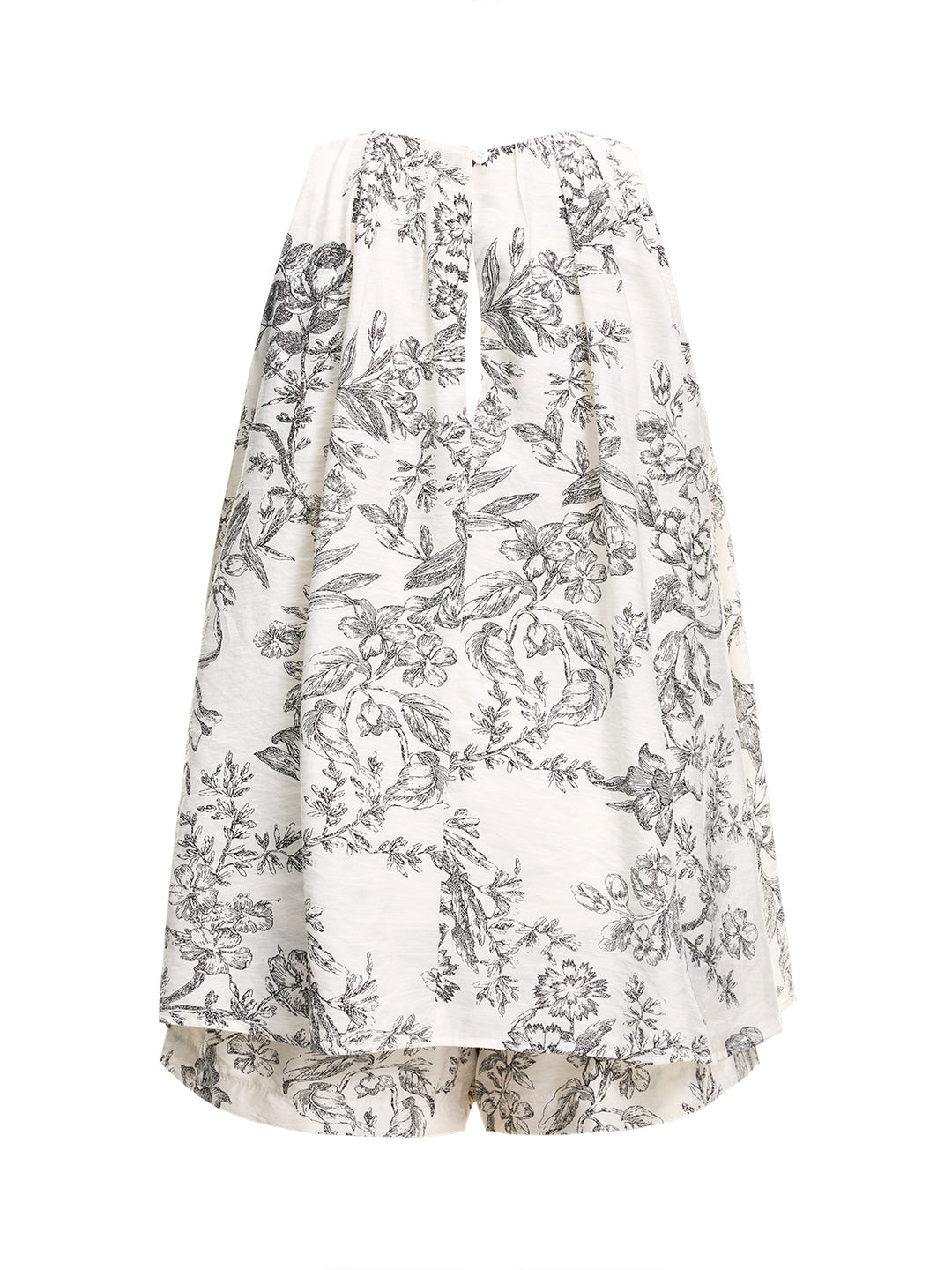 Una línea Boho Floral Round Neck Long Women Trajes de dos piezas