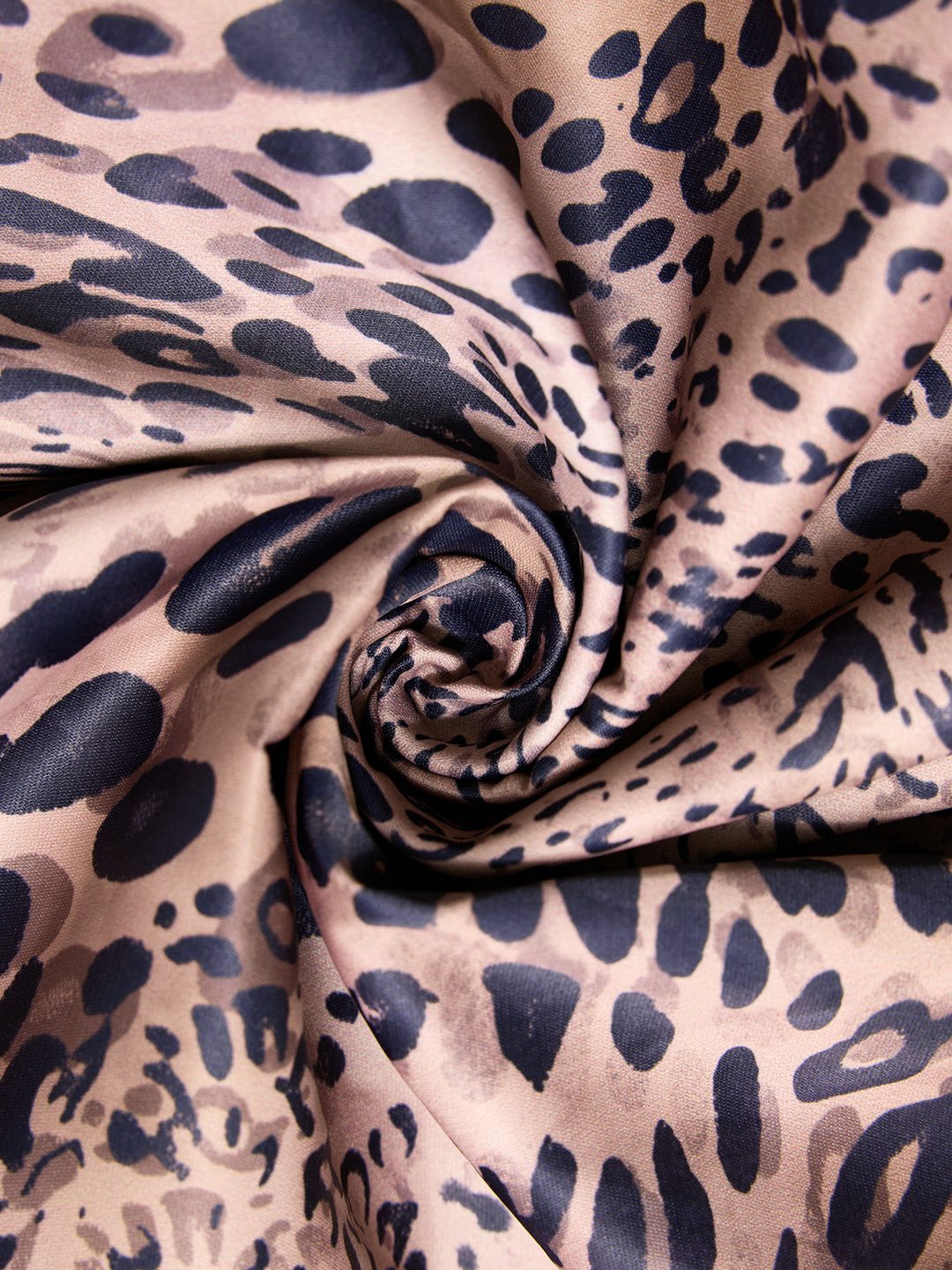 Leopardendruck Halfterhülse ein Linie Mini -Kleid