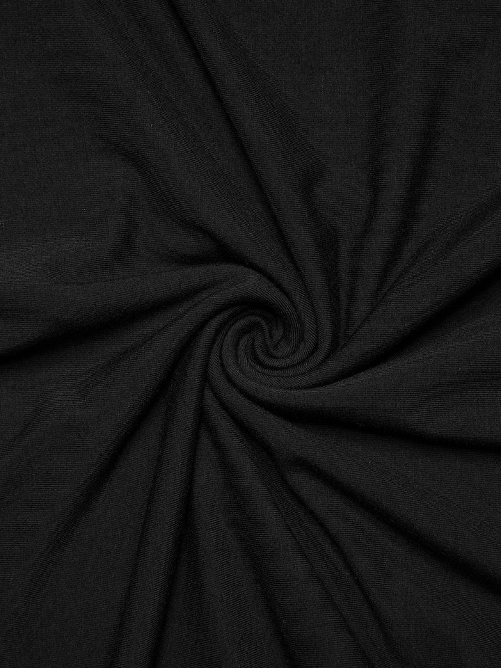 Casual Plainnel Neck Langarm Mini Kleid
