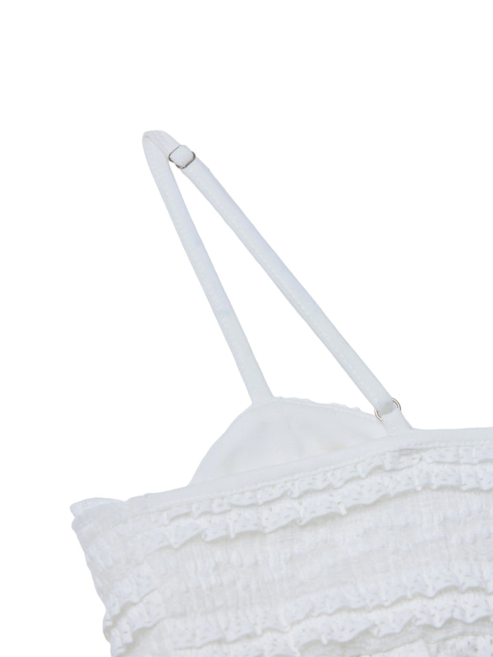 Cami Casual Frill Sweetheart Women Tank Tops & Camis